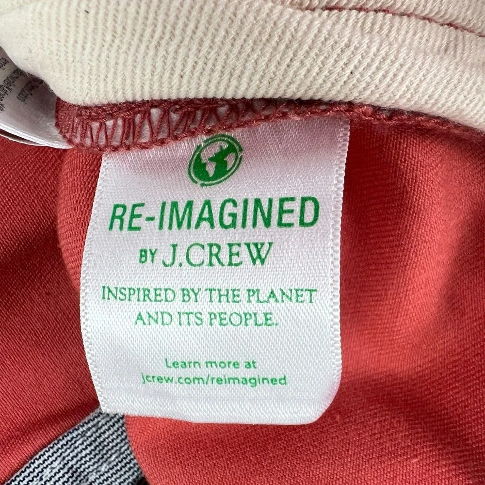 J.Crew NWT Mens 34 x 34 Broken In Chino Pants Coral Orange Tapered‎ Preppy